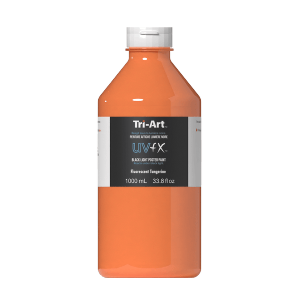 UVFX Black Light Poster Paint - Fluorescent Tangerine
