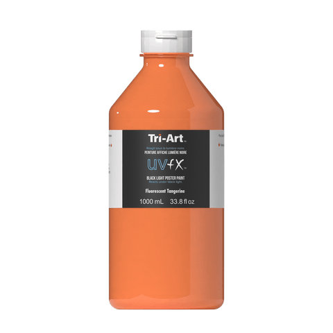 UVFX Black Light Poster Paint - Fluorescent Tangerine