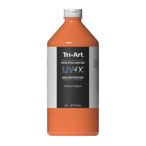 UVFX Black Light Poster Paint - Fluorescent Tangerine